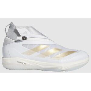 Adidas Adizero Impact Turf Baseball White/Silver Men's Size 8.5 NEW